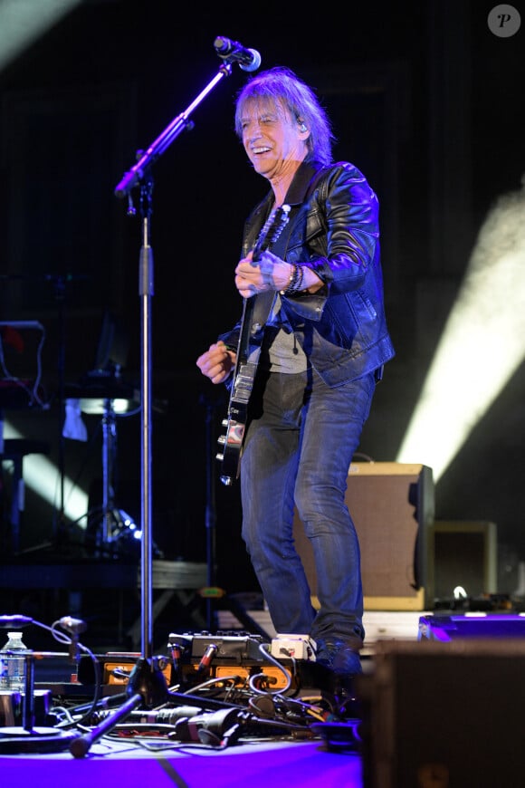 Exclusif - Jean-Louis Aubert en concert pour le festival du château de Solliès-Pont, France, le 16 juillet 2021. © Patrick Carpentier/Bestimage 