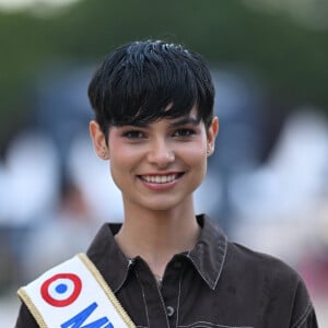 Eve Gilles, Miss France 2024 - Miss France 2024 fait une apparition lors de la 10ème édition du "Longines Paris Eiffel Jumping" à la Plaine de Jeux de Bagatelle à Paris le 21 juin 2024. © Veeren / Perusseau / Bestimage