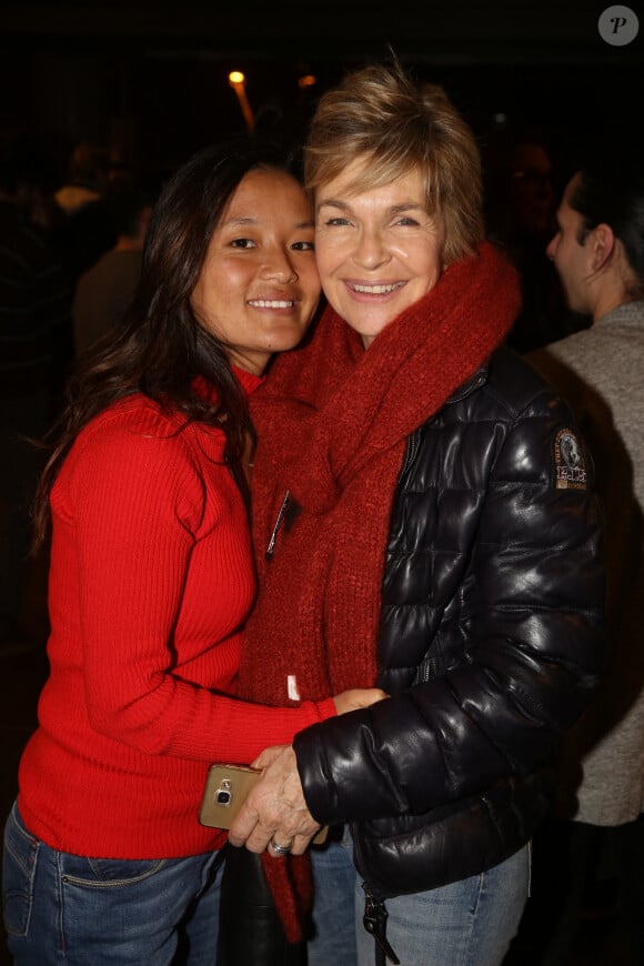 Veronique Jannot et sa fille Migmar lors du cocktail du 13e Mobile Film Festival au MK2 Bibliotheque a Paris, France le 13 Mars 2018. Photo by Jerome Domine/ABACAPRESS.COM