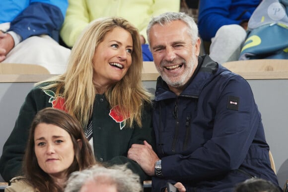 Yann Delaigue est un ancien joueur de rugby de haut niveau, international français
 
Yann Delaigue et sa compagne Astrid Bard dans les tribunes des Internationaux de France de tennis de Roland Garros 2024 à Paris, France, le 31 mai 2024. © Jacovides-Moreau/bestimage