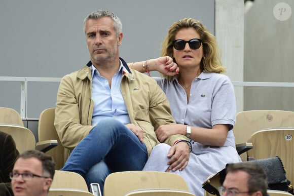 Astrid Bard et son compagnon Yann Delaigue dans les tribunes lors des internationaux de tennis de Roland Garros à Paris, France, le 30 mai 2019. © Jean-Baptiste Autissier/Bestimage