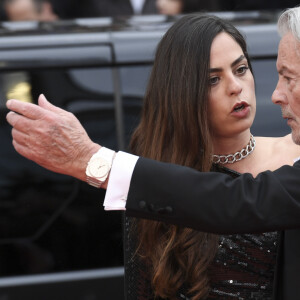 Alain Delon et sa fille Anouchka Delon - Montée des marches du film "A Hidden Life" lors du 72ème Festival International du Film de Cannes, le 19 mai 2019. 