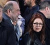 Le couple est en effet assez discret 
Eric Dupond-Moretti et Isabelle Boulay - Le président Emmanuel Macron prononce un discours au Champ de Mars le soir de sa victoire à l'élection présidentielle le 24 avril 2022. © Dominique Jacovides / Bestimage 