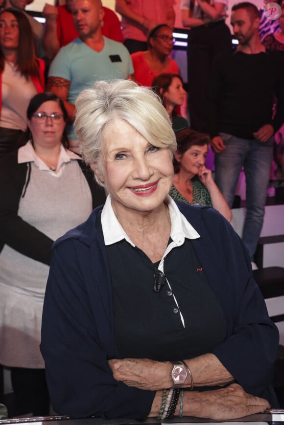 Exclusif - Danièle Gilbert, sur le plateau de l'émission " TPMP " présentée par C.Hanouna et diffusée en direct sur C8, Paris, France, le 23 septembre 2024. © Jack Tribeca / Bestimage 