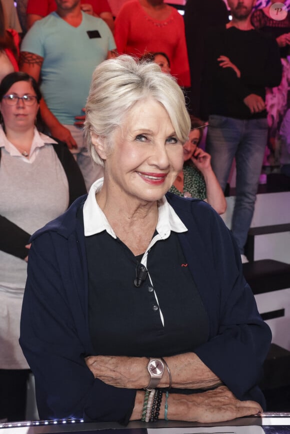 Exclusif - Danièle Gilbert, sur le plateau de l'émission " TPMP " présentée par C.Hanouna et diffusée en direct sur C8, Paris, France, le 23 septembre 2024. © Jack Tribeca / Bestimage 