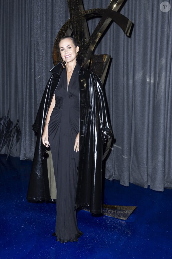 Laeticia Hallyday au photocall du défilé Saint Laurent, Collection Prêt-à-porter Printemps / Eté 2025 dans le cadre de la Fashion Week de Paris le 24 septembre 2024. © Olivier Borde / Bestimage 