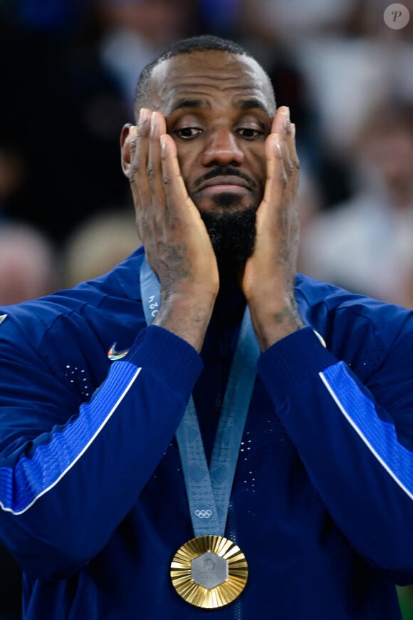 LeBron Jameslors des Jeux Olympiques de Paris 2024. © Federico Pestellini / Panoramic / Bestimage