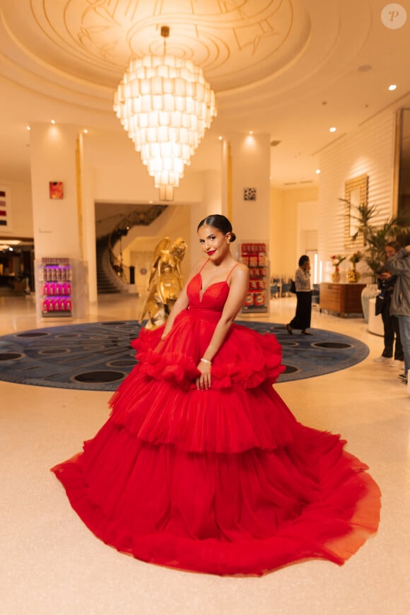 Exclusif - L'influenceuse Poupette Kenza (Kenza Benchri) à l'hôtel "Martinez" lors du 76ème Festival International du Film de Cannes, France, le 19 mai 2023. © Da Silva-Perusseau/Bestimage 