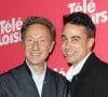 Stéphane Bern, venu avec son compagnon Yori Bailleres, a aussi été récompensé pour ses émissions et son engagement pour le patrimoine français.
Stéphane Bern et Yori Bailleres - Photocall de la soirée "Télé Loisirs Awards 2024" aux Jardins du Pont-Neuf à Paris le 23 septembre 2024. © Coadic Guirec/Bestimage