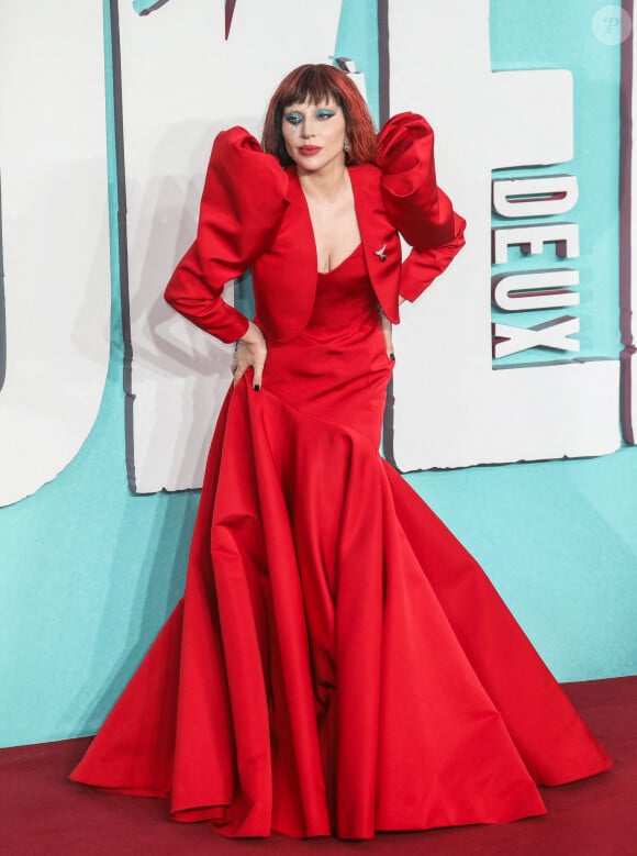 Lady Gaga - Arrivées sur le tapis rouge pour la première britannique de "Joker Folie A Deux" au Cineworld Leicester Square à Londres, le 26 septembre 2024.