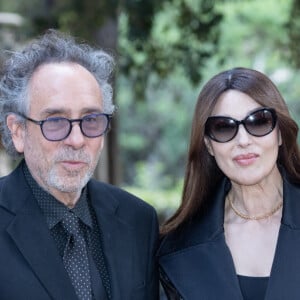 Monica Bellucci et Tim Burton - Les célébrités assistent à la cérémonie des Globo Awards à Rome, le 3 juillet 2024.