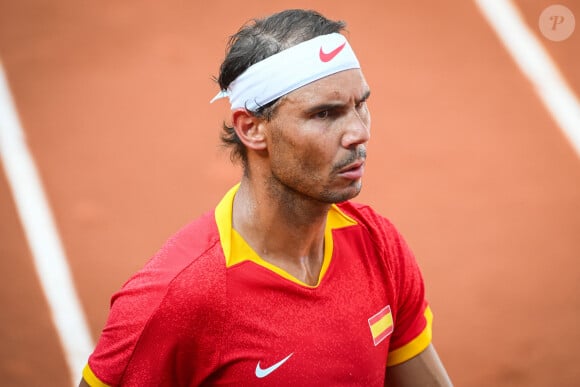 Rafael Nadal à Roland-Garros lors des Jeux Olympiques de Paris 2024. © Matthieu Mirville / DPPI Media / Panoramic / Bestimage