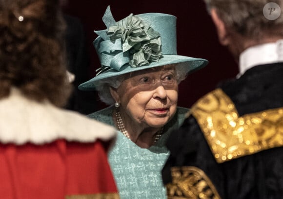 La reine Elisabeth II d'Angleterre - Arrivée de la reine Elizabeth II et discours à l'ouverture officielle du Parlement à Londres le 19 décembre 2019. Lors de son discours, la reine a dévoilé son plan décennal pour mettre à profit le Brexit et relancer le système NHS. 