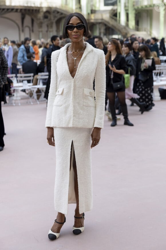 Naomi Campbell au Front Row du défilé de mode féminine Chanel printemps-été 2025 lors de la Fashion Week de Paris (PFW), au Grand Palais, à Paris, France, le 1er october 2024. © Olivier Borde/Bestimage