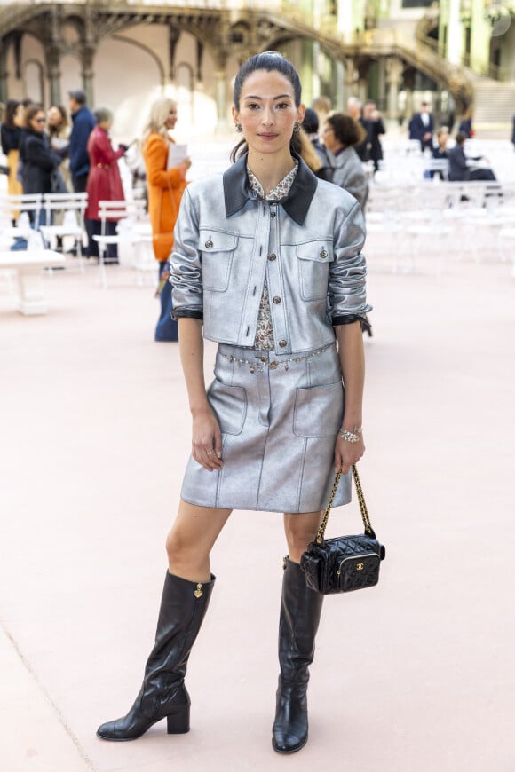 Hannah O'Neill au Front Row du défilé de mode féminine Chanel printemps-été 2025 lors de la Fashion Week de Paris (PFW), au Grand Palais, à Paris, France, le 1er october 2024. © Olivier Borde/Bestimage