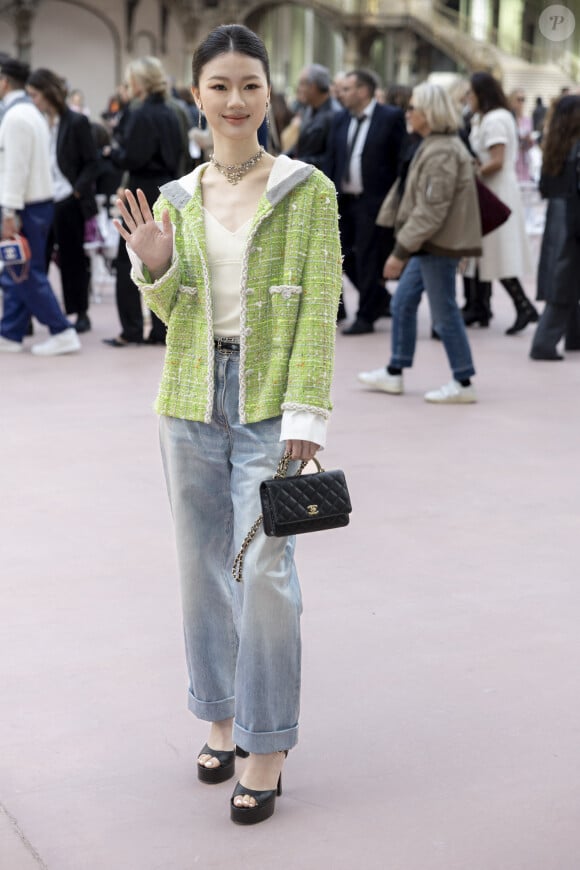 Shan Yichun au Front Row du défilé de mode féminine Chanel printemps-été 2025 lors de la Fashion Week de Paris (PFW), au Grand Palais, à Paris, France, le 1er october 2024. © Olivier Borde/Bestimage