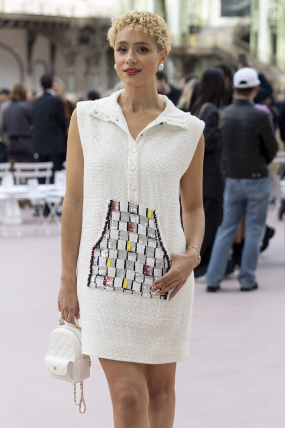 Nathalie Emmanuel au Front Row du défilé de mode féminine Chanel printemps-été 2025 lors de la Fashion Week de Paris (PFW), au Grand Palais, à Paris, France, le 1er october 2024. © Olivier Borde/Bestimage