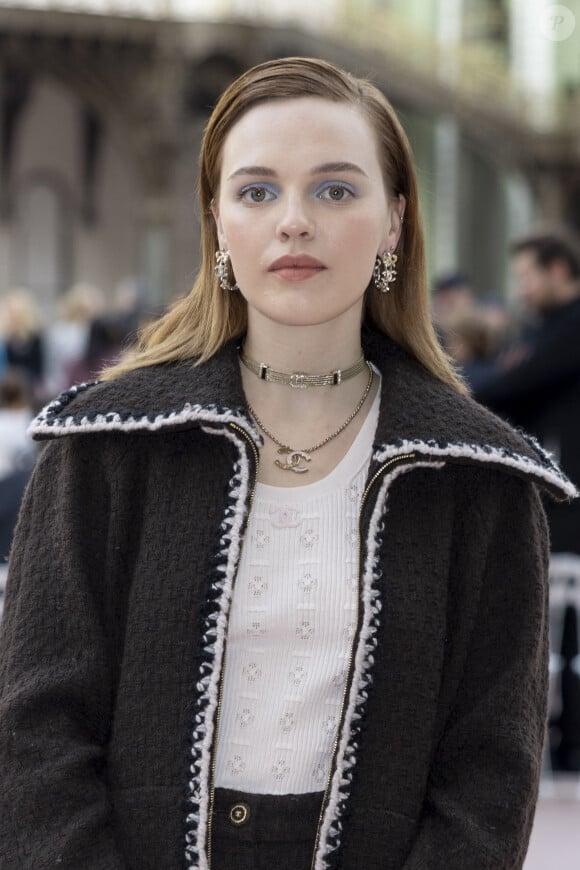 Odessa Young au Front Row du défilé de mode féminine Chanel printemps-été 2025 lors de la Fashion Week de Paris (PFW), au Grand Palais, à Paris, France, le 1er october 2024. © Olivier Borde/Bestimage