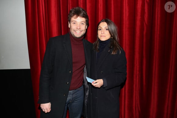 Exclusif - Benjamin Duhamel et Agathe Lambret - Générale de la Pièce de Théâtre "Un président ne devrait pas dire ça…" à Bobino dans le cadre de la 5ème édition des  Paroles Citoyennes  à Paris le 28 Mars 2022. © Bertrand Rindoff/Bestimage