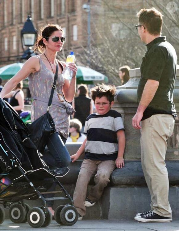Jill Hennessy et son fils Marco Mastropietro à New York le 19 mars