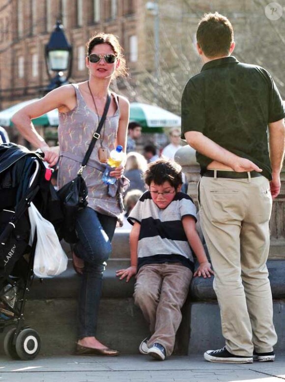 Jill Hennessy et son fils Marco Mastropietro à New York le 19 mars