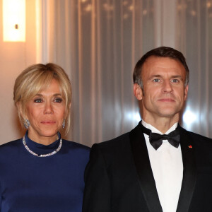 Dîner d'état en l'honneur du président Emmanuel Macron et sa femme Brigitte Macron offert par le président de la Confédération suisse à Berne le 15 novembre 2023. © Dominique Jacovides / Bestimage 