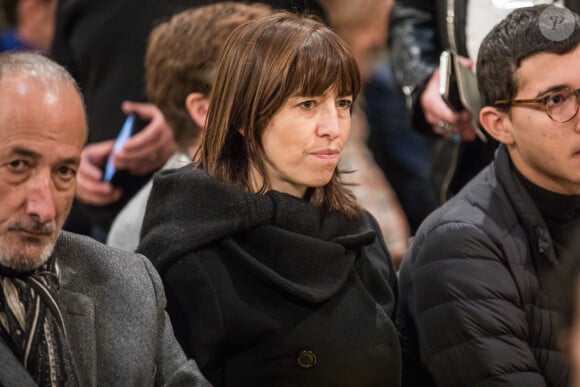 Candice Mahout - Messe en hommage à Johnny Hallyday à l'église de la Madeleine. © Cyril Moreau/Pierre Perusseau/Bestimage 