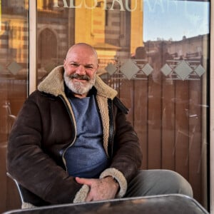 Philippe Etchebest sur le tournage de l'émission "Cauchemar en Cuisine" à Agen, le 20 février 2023.