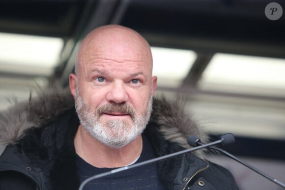 Philippe Etchebest - Rassemblement national des métiers de l'hôtellerie, de la restauration, du tourisme à l'appel de l'UMIH et le GNI à l'esplanade des Invalides à Paris le 14 décembre 2020. © Panoramic / Bestimage