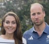 Kate Middleton et le prince William sont des grands amateurs de sport. 
Kate Middleton a donné un coup de pouce à ses fans en faisant une apparition surprise aux côtés de son mari, le prince William, pour transmettre un message à l'équipe de Grande-Bretagne. Kate, 42 ans, la princesse de Galles, mère de trois enfants, qui suit un traitement contre le cancer, et William, également âgé de 42 ans, ont fait appel à un grand nombre de stars pour leur vidéo édifiante. Photo fournie par JLPPA