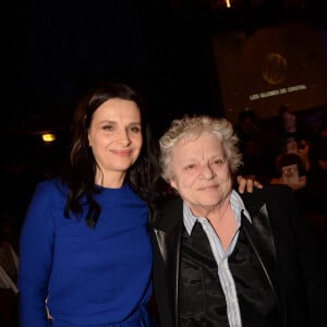 Exclusif - Juliette Binoche et Josée Dayan - Dîner - 12ème cérémonie des Globes de Cristal au Lido à Paris, le 12 février 2018. © Rachid Bellak / Pool / Bestimage