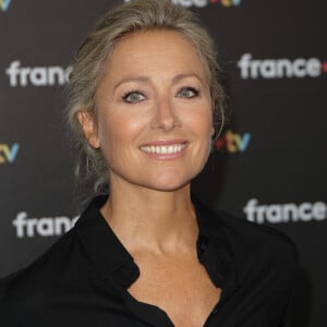 Anne-Sophie Lapix au photocall de la conférence de presse de rentrée de France Télévisions à Paris, France, le 4 septembre 2024. © Coadic Guirec/Bestimage 