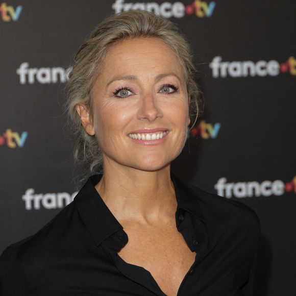 Anne-Sophie Lapix au photocall de la conférence de presse de rentrée de France Télévisions à Paris, France, le 4 septembre 2024. © Coadic Guirec/Bestimage 