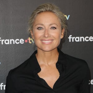 Anne-Sophie Lapix au photocall de la conférence de presse de rentrée de France Télévisions à Paris, France, le 4 septembre 2024. © Coadic Guirec/Bestimage 