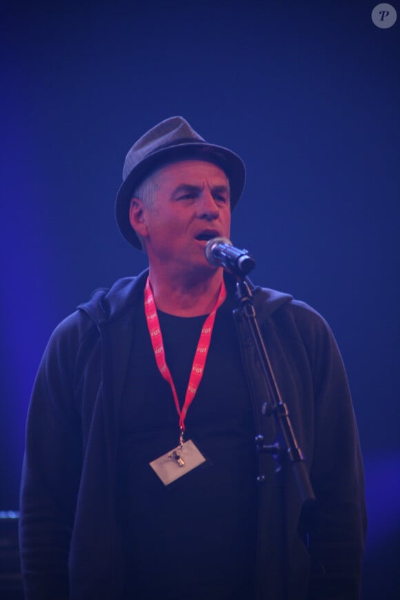 Exclusif - Bruno Gaccio lors du concert de soutien à la CGT au cirque Phénix à Paris, le 22 janvier 2020. © JLPPA/Bestimage