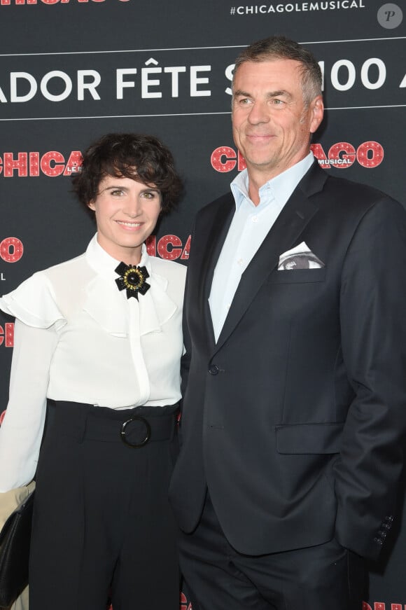 Anne-Laure Gruet et son compagnon Bruno Gaccio - Générale de la comédie musicale "Chicago" au Théâtre Mogador à Paris le 26 septembre 2018. © Coadic Guirec/Bestimage