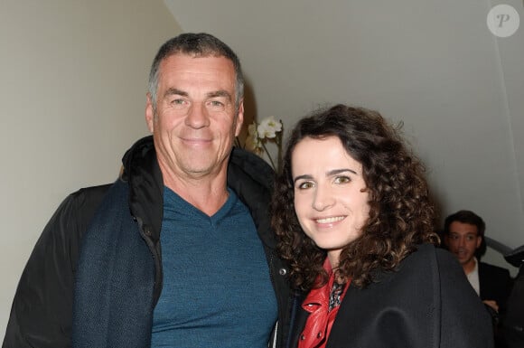 Bruno Gaccio et sa compagne Anne-Laure Gruet - Générale du spectacle "Fred Testot presque seul" au théâtre de la Tour Eiffel à Paris le 13 décembre 2017. © Coadic Guirec/Bestimage