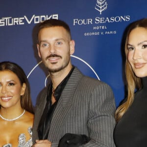 Eva Longoria et Matt Pokora (M Pokora) et Vitaa au photocall de la 12ème édition de la soirée Global Gift Gala à l'hôtel Four Seasons George V à Paris le 5 octobre 2024. © Marc-Ausset Lacroix / Bestimage 