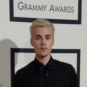 Justin Bieber arrive pour la 58e édition des Grammy Awards qui se tient au Staples Center à Los Angeles, CA, USA, le 15 février 2016. Photo par Jim Ruymen/UPI/ABACAPRESS.COM