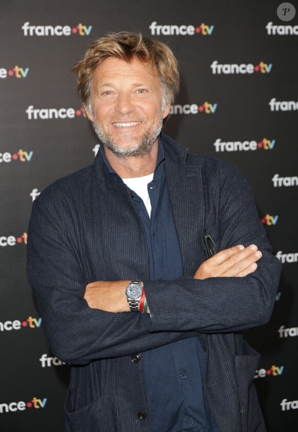 Laurent Delahousse au photocall de la conférence de presse de rentrée de France Télévisions à Paris, France, le 4 septembre 2024. © Coadic Guirec/Bestimage