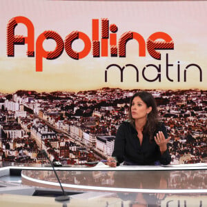 Apolline de Malherbe lors de la conférence de presse de rentrée BFM TV. - RMC du groupe Altice France à Paris, France, le 31 août 2023. © Coadic Guirec/Bestimage