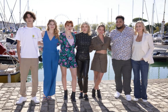 Khaled Alouach, ,Florence Coste, Claire Romain, Sabine Perraud, Axelle Dodier, Marvin Pellegrino, Catherine Marchal ICI TOUT COMMENCE TF1 Le festival de fiction TV de La Rochelle samedi 17 septembre 2022. © Christophe Aubert via Bestimage