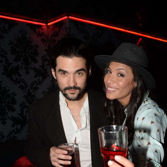 Exclusif - Florent Mothe et la chanteuse Zaho - Soirée Mercedes Love Fashion week au Vip Room à Paris le 10 mars 2015.