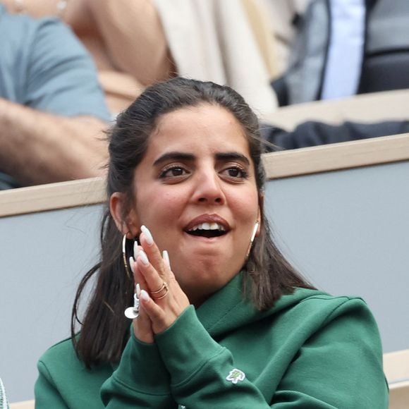 Une experte en nutrition s'exprime
Inès Reg (Inès Reghioua) dans les tribunes des Internationaux de France de tennis de Roland Garros 2024 à Paris, France, le 3 juin 2024. © Jacovides-Moreau/Bestimage 