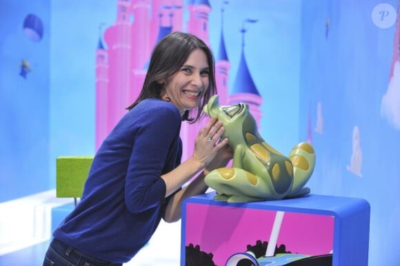 Géraldine Pailhas, lors du lancement de la Nouvelle Génération Disney, au parc à thème Disneyland Paris, samedi 27 mars.