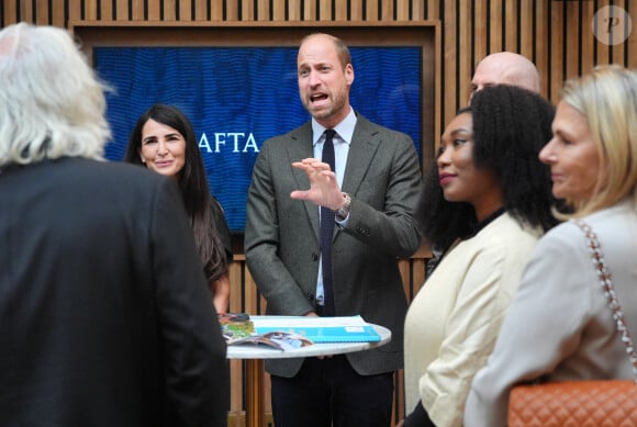 A l'initiative de la Bafta et de la Royal African Society
Le prince William, prince de Galles, lors d'un événement organisé pour célébrer les jeunes créatifs à Londres, le 9 octobre 2024, à l'initiative de la Bafta et de la Royal African Society. © Alpha / Bestimage 