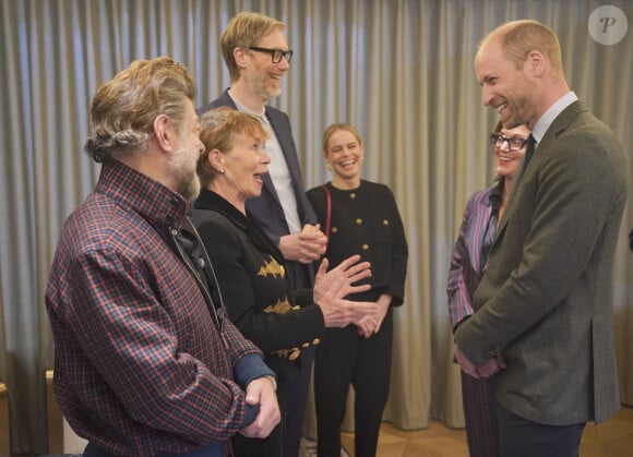 Le prince William, prince de Galles, lors d'un événement organisé pour célébrer les jeunes créatifs à Londres, le 9 octobre 2024, à l'initiative de la Bafta et de la Royal African Society. © Alpha / Bestimage 