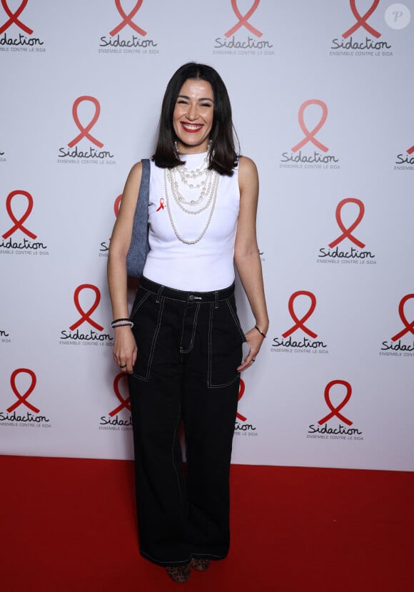 Karima Charni - Photocall de la soirée de lancement du "Sidaction" au théâtre Edouard VII à Paris le 4 mars 2024. © Denis Guignebourg/Bestimage 