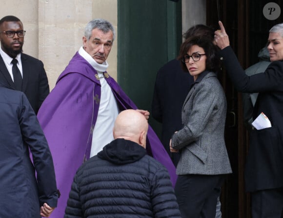 Rachida Dati - Obsèques de Michel Blanc, à Saint-Eustache, le jeudi 10 octobre 2024