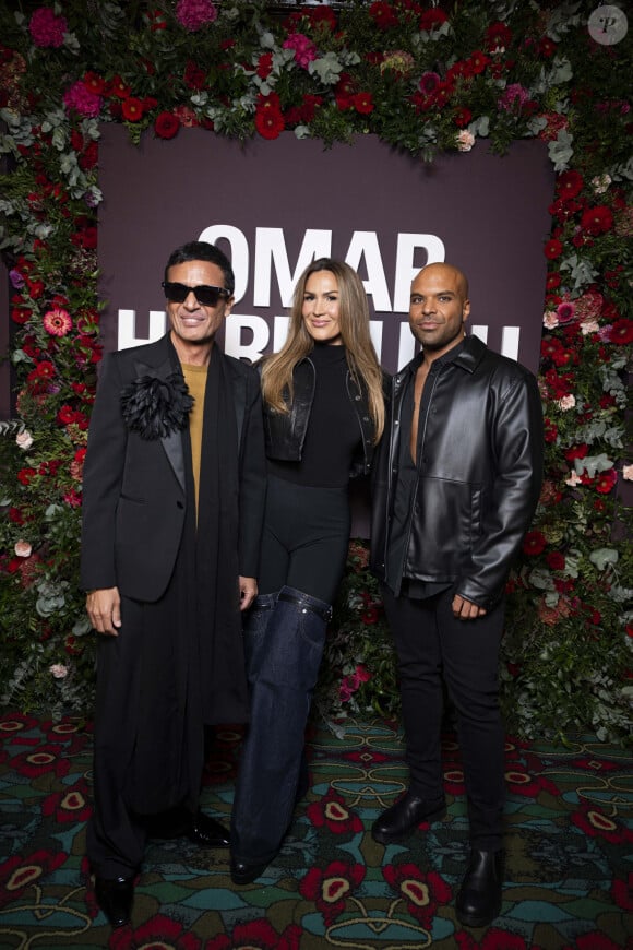 Omar Harfouch, Vitaa, Saïd Boussif au photocall de la soirée Omar Harfouch "Dîner chez Maxim's" à Paris le 9 octobre 2024. © Perusseau / Tribeca / Bestimage